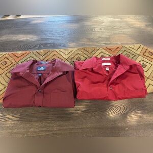 Men's Dress Shirts in Burgundy and Maroon